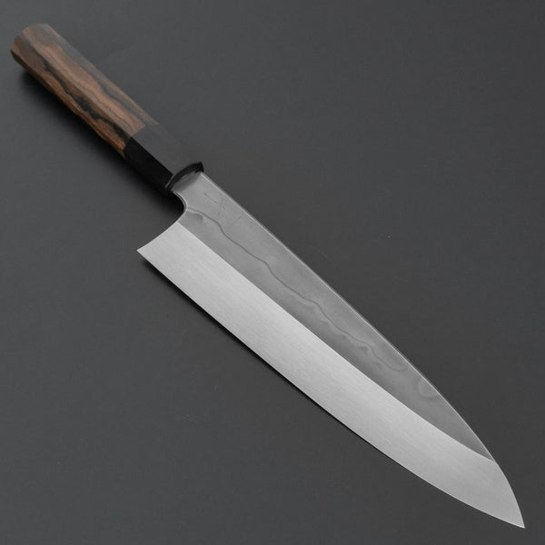 Hitohira Togashi White #1 Sanbonsugi Mizu Honyaki Gyuto 240mm Ziricote Handle (#122/ Saya) Product vendor