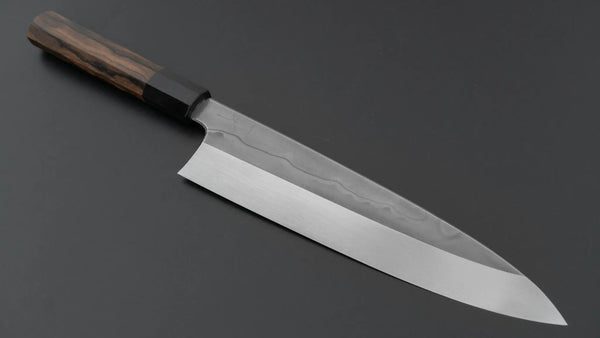 Hitohira Togashi White #1 Sanbonsugi Mizu Honyaki Gyuto 240mm Ziricote Handle (#122/ Saya) Product vendor