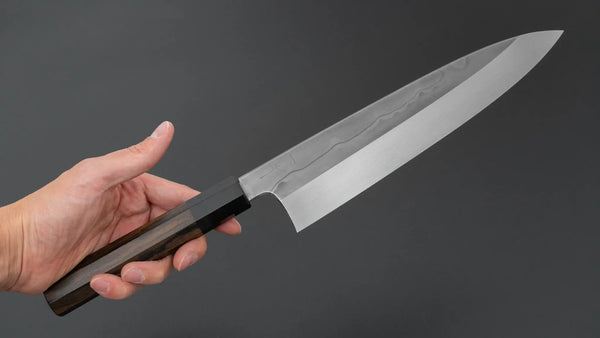Hitohira Togashi White #1 Sanbonsugi Mizu Honyaki Gyuto 240mm Ziricote Handle (#122/ Saya) Product vendor