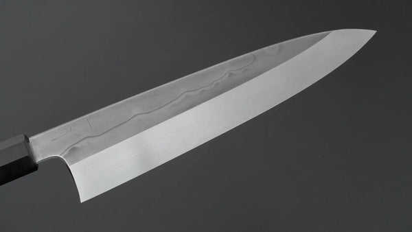 Hitohira Togashi White #1 Sanbonsugi Mizu Honyaki Gyuto 240mm Ziricote Handle (#122/ Saya) Product vendor