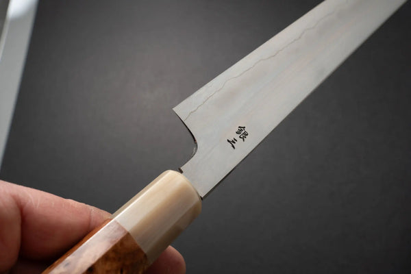 Tetsujin Silver #3 Ukiba Kiritsuke Sujihiki 270mm Riisgaard Elm Burl Handle Product vendor
