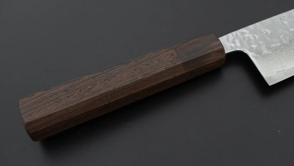 Hitohira Futana Stainless Polished Tsuchime Damascus Santoku 170mm Tagayasan Handle Product vendor