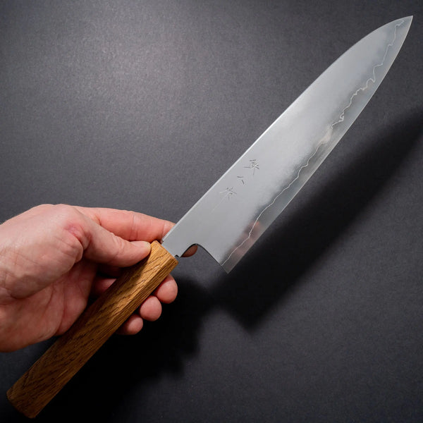 Tetsujin Silver #3 Kasumi Gyuto 240mm Riisgaard Oak Handle Product vendor