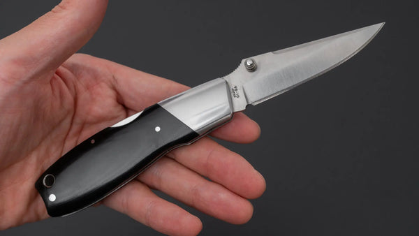 MOKI Kingfisher Folding Knife Linen Micarta Handle Product vendor