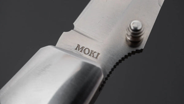 MOKI Kingfisher Folding Knife Linen Micarta Handle Product vendor