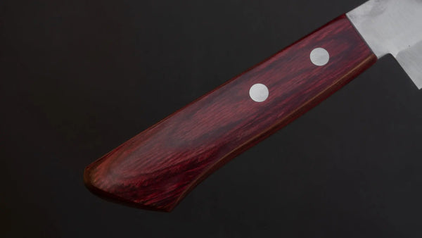 Hitohira NM Tsuchime Santoku 130mm Wine Pakka Handle (No Bolster) Product vendor