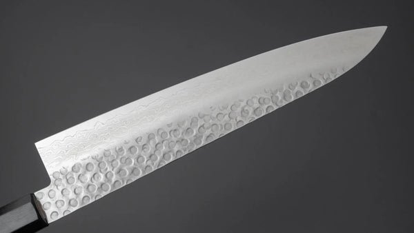 Hitohira HG Tsuchime Damascus Gyuto 240mm Walnut Handle Product vendor