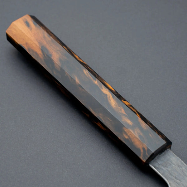 Isamitsu White #1 Stainless Clad Kurouchi Sujihiki 270mm Black and White Ebony Handle Product vendor