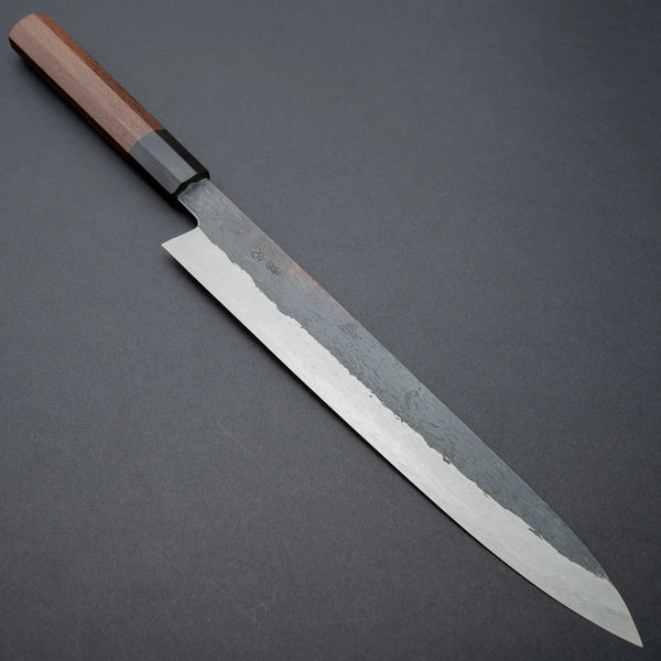 Isamitsu White #1 Stainless Clad Kurouchi Sujihiki 270mm Tagayasan Handle Product vendor
