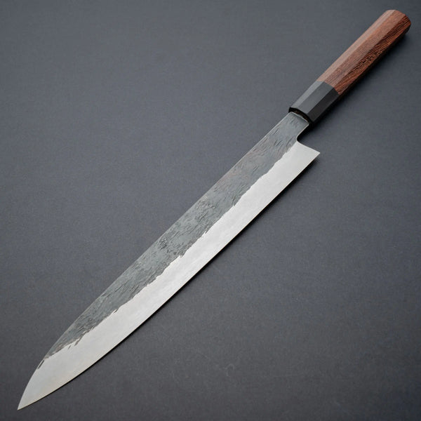 Isamitsu White #1 Stainless Clad Kurouchi Sujihiki 270mm Tagayasan Handle Product vendor