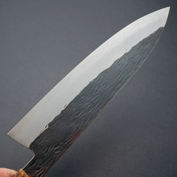 Isamitsu White #1 Stainless Clad Kurouchi Gyuto 195mm Laburnum Handle Product vendor