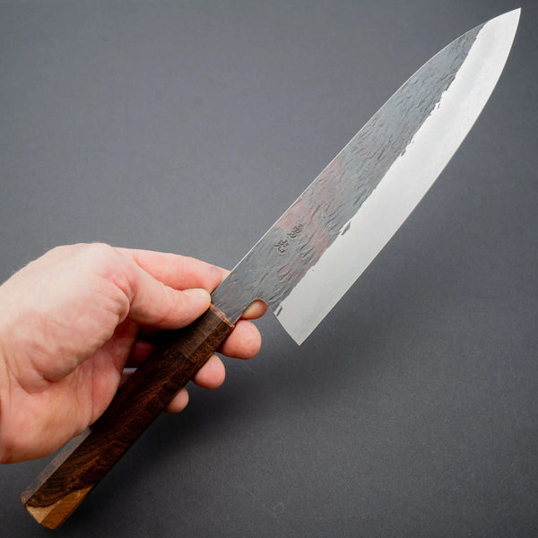 Isamitsu White #1 Stainless Clad Kurouchi Gyuto 195mm Laburnum Handle Product vendor