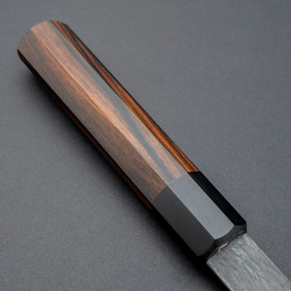 Isamitsu White #1 Stainless Clad Kurouchi Gyuto 195mm Riisgaard Ebony Handle Product vendor