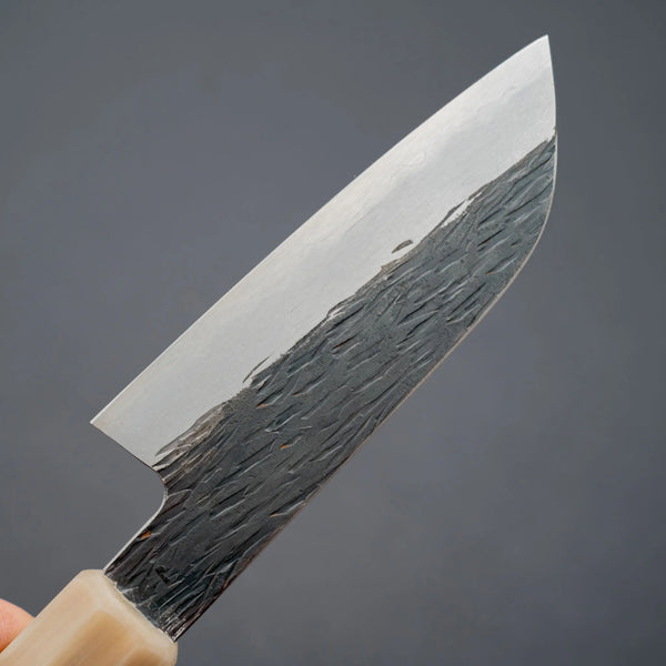 Isamitsu White #1 Stainless Clad Kurouchi Paring 90mm Riisgaard Handle Product vendor