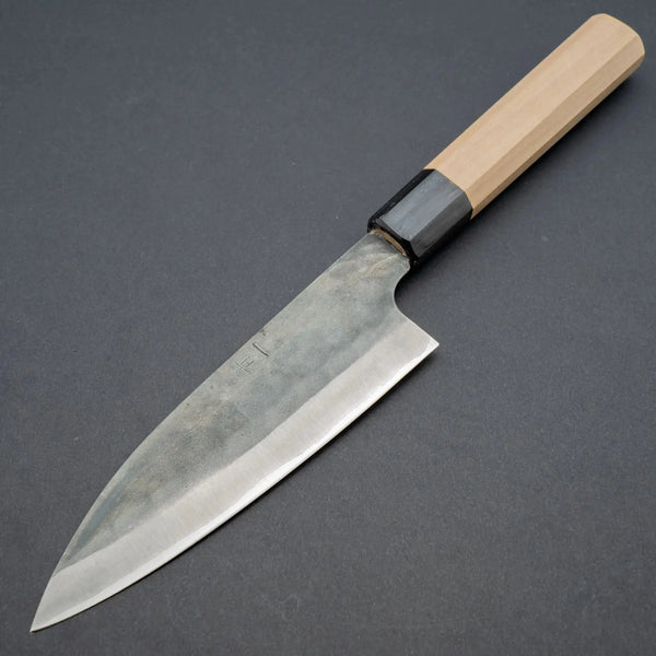 Hitohira Hizen Kurouchi Blue #1 Stainless Clad Gyuto 155mm Ho Wood Handle Product vendor