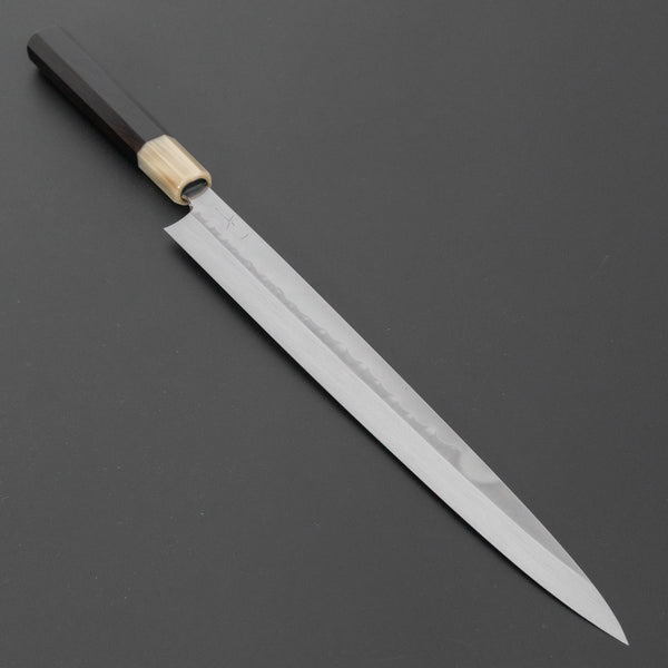 Hitohira Togashi White #2 Mizu Honyaki Fugubiki 300mm Ebony Handle (Old Stock)