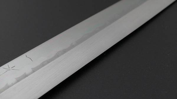 Hitohira Togashi White #2 Mizu Honyaki Fugubiki 300mm Ebony Handle (Old Stock)