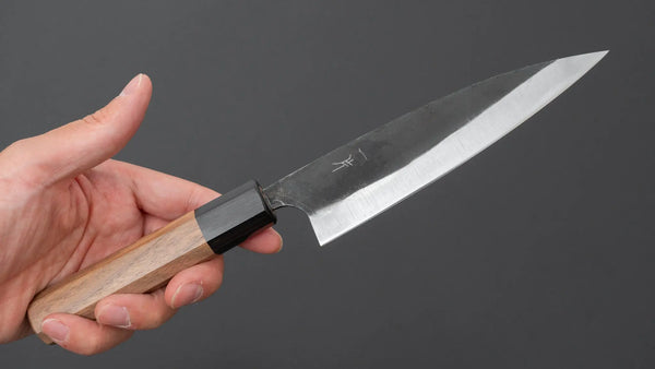 Hitohira Hizen Kurouchi Blue #1 Ajikiri 145mm Walnut Handle Product vendor