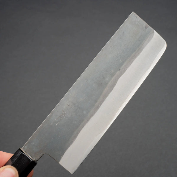 Hitohira Hizen Kurouchi Blue #1 Stainless Clad Nakiri 165mm Ho Wood Handle Product vendor