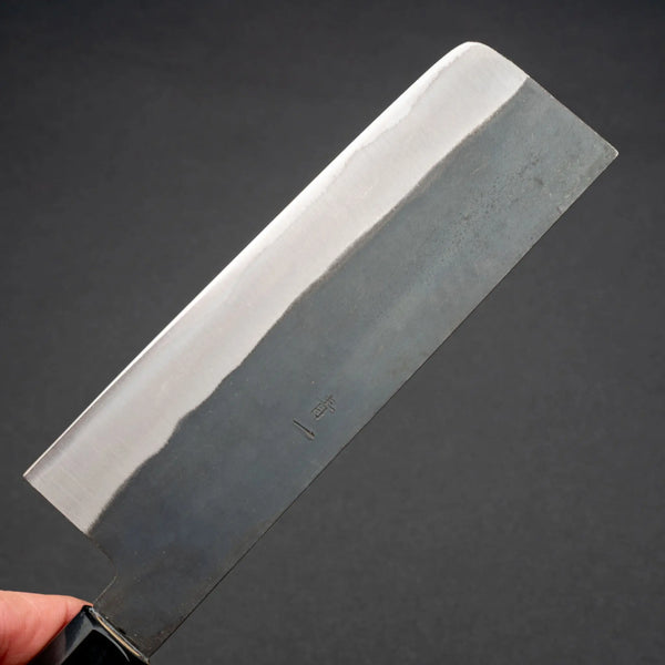 Hitohira Hizen Kurouchi Blue #1 Stainless Clad Nakiri 165mm Ho Wood Handle Product vendor