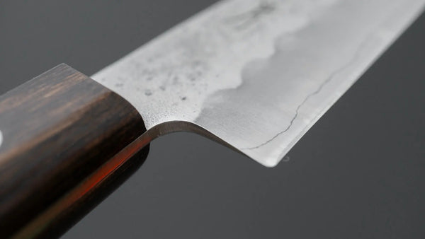 Hitohira Futana S3 Nashiji Petty 135mm Brown Pakka Handle (No Bolster) Product vendor
