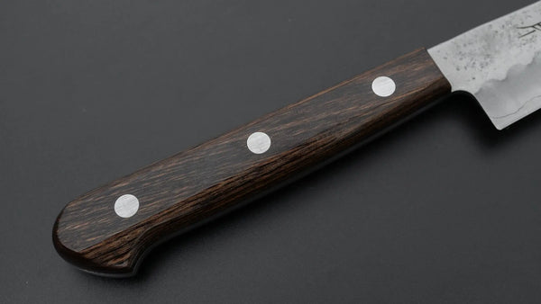 Hitohira Futana S3 Nashiji Petty 135mm Brown Pakka Handle (No Bolster) Product vendor
