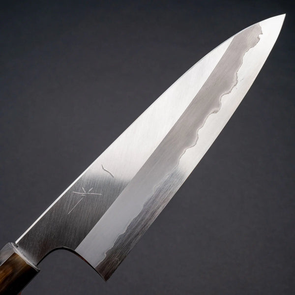 Hitohira Togashi Blue #1 Stainless Clad Migaki Gyuto 210mm Taihei Makassar Ebony Handle Product vendor