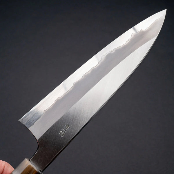 Hitohira Togashi Blue #1 Stainless Clad Migaki Gyuto 210mm Taihei Makassar Ebony Handle Product vendor