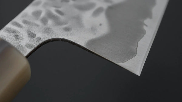 Hitohira Futana White #1 Migaki Tsuchime Gyuto 210mm Ebony Handle Product vendor