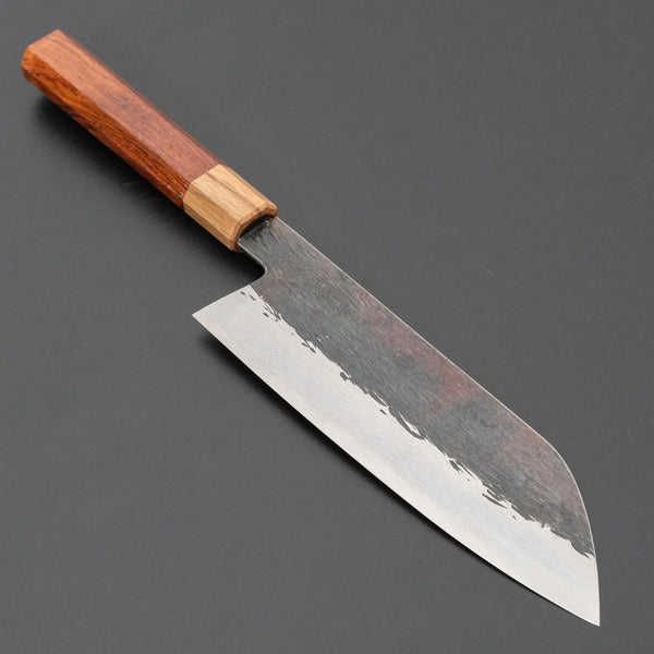 Isamitsu White #1 Stainless Clad Kurouchi Santoku 180mm Wood Handle Product vendor