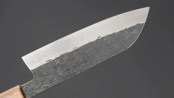 Isamitsu White #1 Stainless Clad Kurouchi Santoku 180mm Wood Handle Product vendor