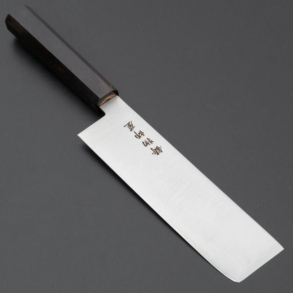 Hitohira Imojiya TH Stainless Nakiri 175mm Ebony Handle (Wa) Product vendor