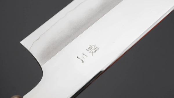 Hitohira Kikuchiyo Rou Silver #3 Mirror Polished Nakiri Ebony Handle Product vendor