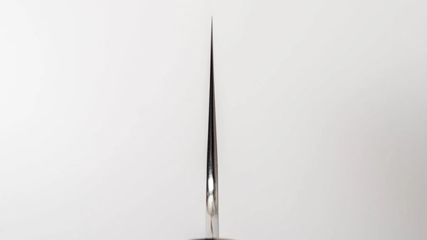 Hitohira Kikuchiyo Rou Silver #3 Mirror Polished Nakiri Ebony Handle Product vendor