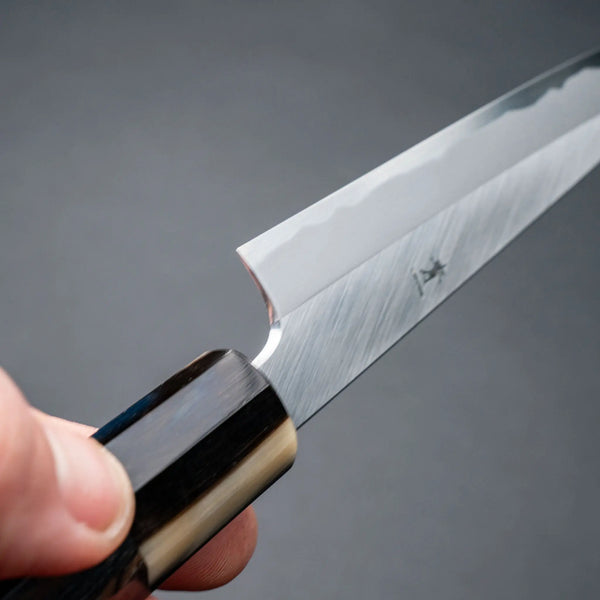 Hitohira Tanaka Kyuzo Blue #1 Migaki Petty 150mm Ziricote Handle Product vendor