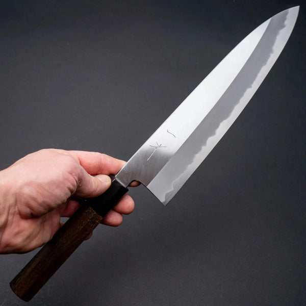 Hitohira Tanaka Kyuzo Blue #1 Migaki Gyuto 240mm Ziricote Handle (Extra Height) Product vendor