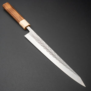 Hitohira TD SLD Tsuchime Sujihiki 240mm Walnut Handle Product vendor