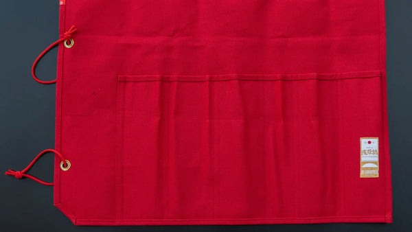 HI - CONDITION Hanpu Canvas 6 Pockets Knife Roll Red - Tetogi