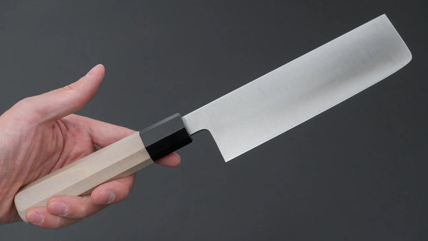Hitohira Ashi Swedish Stainless Nakiri 165mm Ho Wood Handle - Tetogi