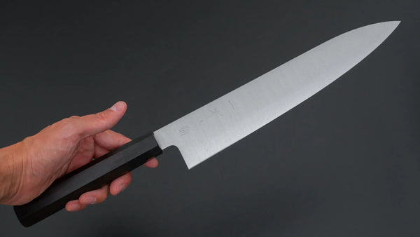 Hitohira Ashi White #2 Gyuto 270mm Ebony Handle - Tetogi