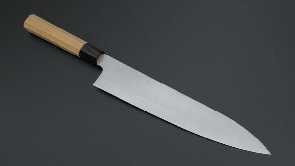 Hitohira Ashi White #2 Gyuto 270mm Ho Wood Handle - Tetogi