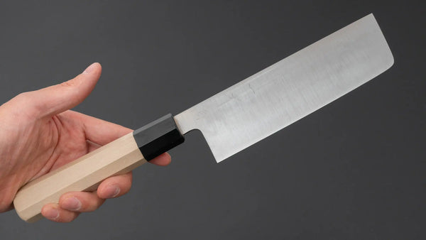 Hitohira Ashi White 2 Nakiri Ho Wood Handle - Tetogi