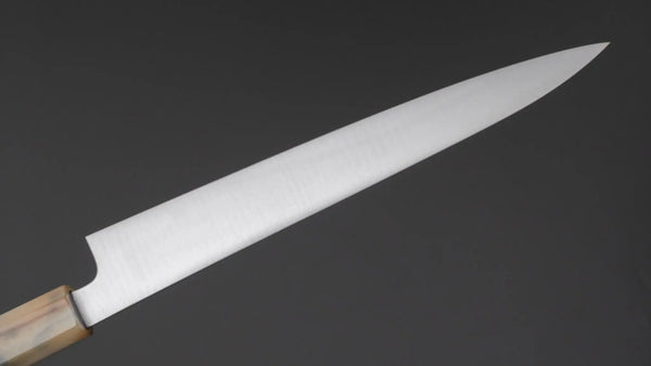 Hitohira Ashi White #2 Petty 210mm Ebony Handle - Tetogi