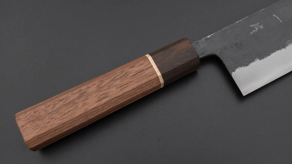 Hitohira Blue #1 Kurouchi Nakiri 165mm Walnut Handle - Tetogi