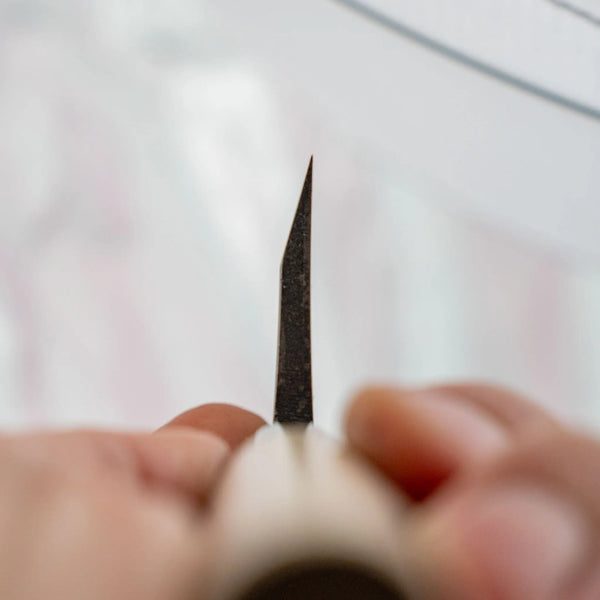 Hitohira Carbon Deba 135mm Ho Wood Handle - Tetogi