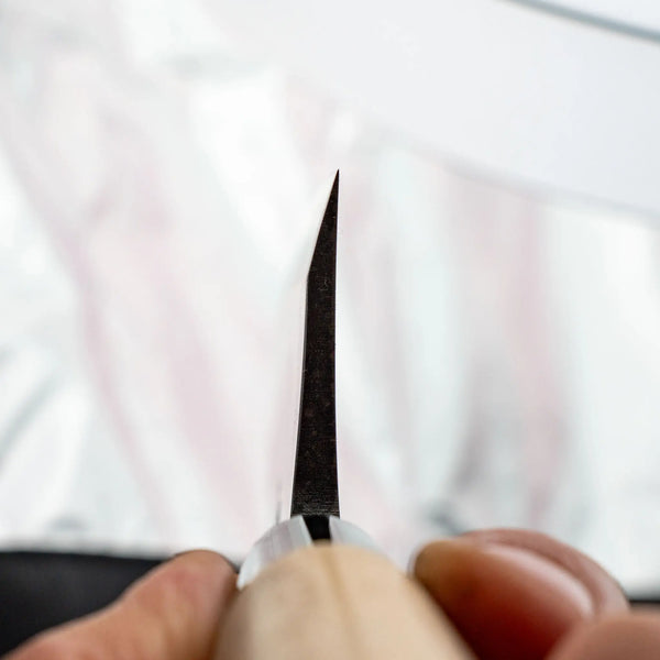 Hitohira Carbon Deba 180mm Ho Wood Handle - Tetogi