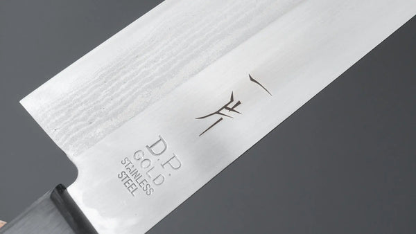 Hitohira DP Damascus Santoku 165mm Pakka Handle - Tetogi