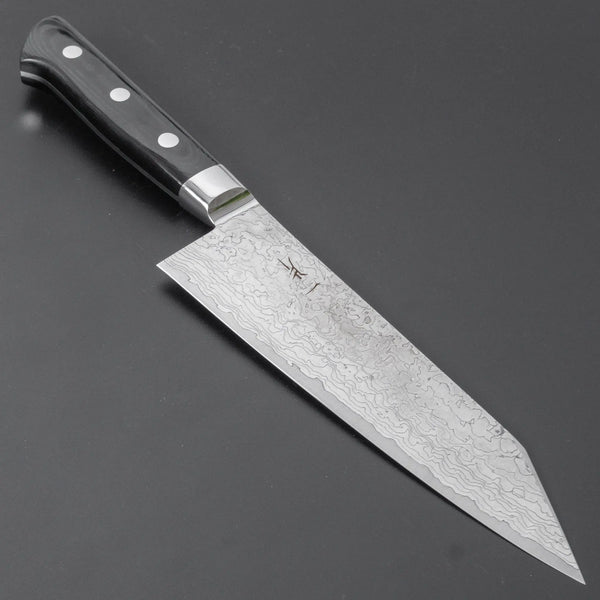 Hitohira FJ SG2 Nickel Damascus White Bunka 180mm Linen Micarta Handle - Tetogi