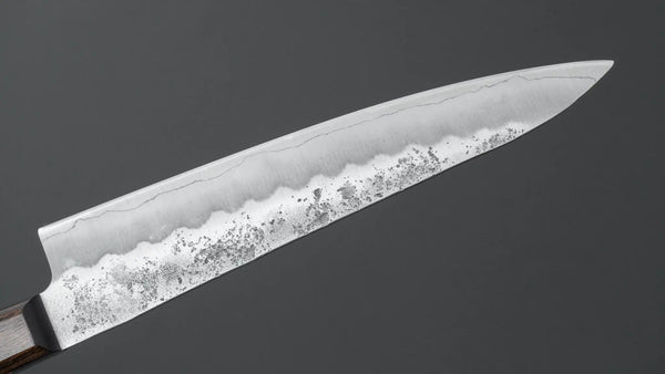 Hitohira Futana S3 Nashiji Petty 135mm Brown Pakka Handle (No Bolster) - Tetogi