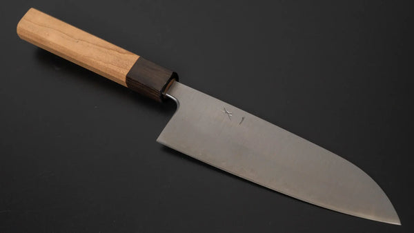 Hitohira Futana SB Migaki Santoku 170mm Cherry Wood Handle - Tetogi